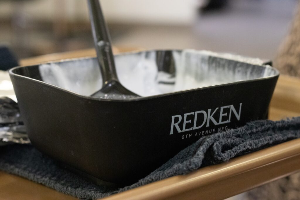 A close-up of Redeken hair dye